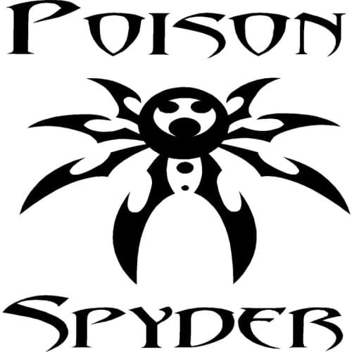 14.3cm*14.4cm Poison Spyder Fashion Car-Styling Car Sticker Vinyl Decal S4-0597