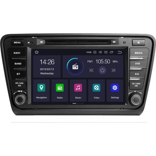 2 din 8" Octa Core Android 10 Car Radio DVD GPS for Skoda Octavia 2014 2015 2016 4GB RAM Bluetooth WIFI USB DVR 32GB ROM
