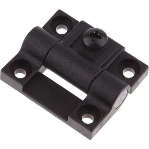 2-Pack Adjustable Torque Position Control Hinge with Holes, for Southco E6-10-301-20 Series, Black