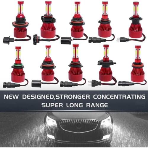 2pcs 5202/9005/9006/9012/H4/H7/H8/H11/H13 72W 8000LM 6500K Fog Light Car LED Headlight Kit IP67 Waterproof Fit for Car