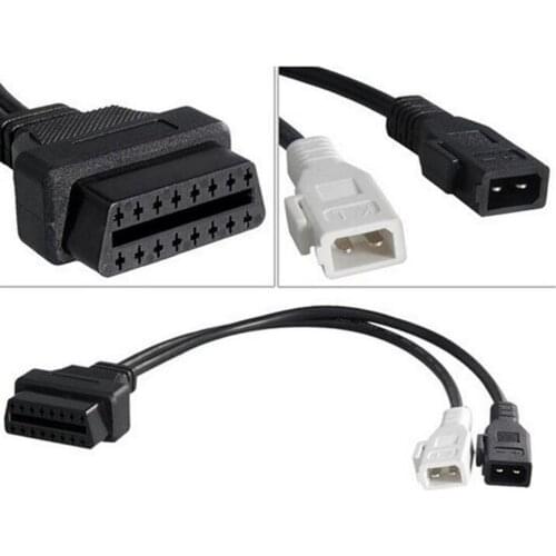 VAG Adapter 2P+2P to 16Pin OBD2 Cable For AUDI Car Diagnostic Cable Fits For Audi 2X2Pin to OBD2 16Pin Female Connector COM