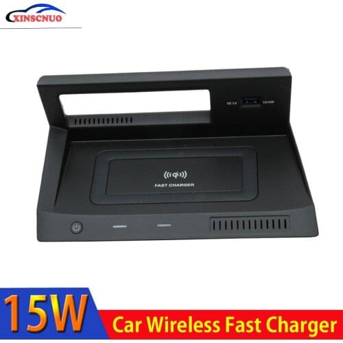 Car Vehicle Wireless Charger For Volkswagen VW Tiguan L 2017-2019 Fast Charger Module Wireless Onboard Car Charging Pad