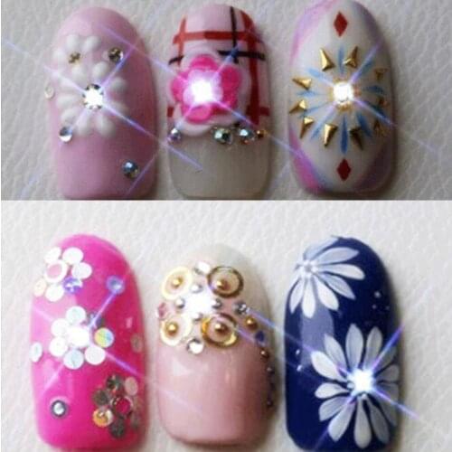 Shiny NFC Nail Art Tips Sticker Women Nail LED Art Stickers Water Transfer Necklace Chip Glowing Nail Decal Manicure Sticker