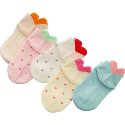 Children Girls Socks Cotton Breathable Baby Girls Socks For Spring Summer Toddler Socks For Children kinder sokken 5pair/set