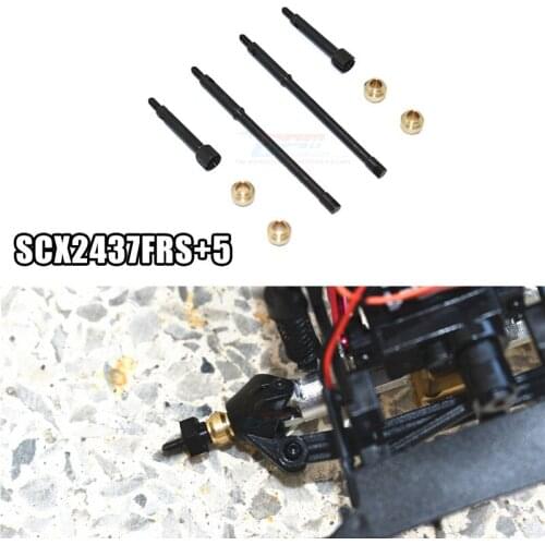 GPM Axial 1/24 4WD SCX24 DEADBOLT-AXI90081 AXI00002 45# Steel Front CVD Joint + Rear Axle + Copper Kona Set RC Car Parts