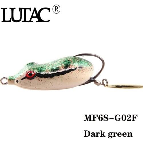 LUTAC Bait Spinner Jig Spoon Frog Soft Lure 60mm 14g Snakehead Bass Artificial Tackle