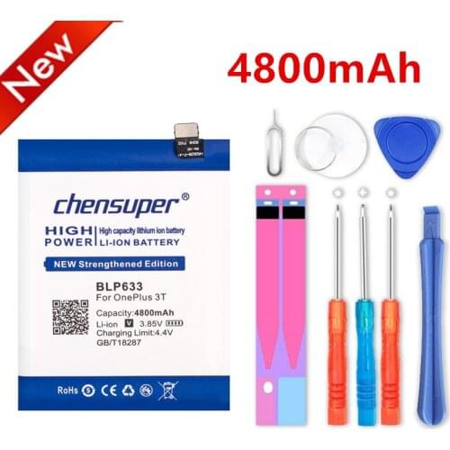 New chensuper BLP633 Battery for OnePlus 3T A3010 1+ 3T Phone OnePlus 3