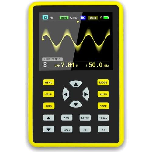 ADS5012H Digital 2.4 inch Screen Anti-burn Oscilloscope 500MS/s Sampling Rate 100MHz Analog Bandwidth Support Waveform Storage