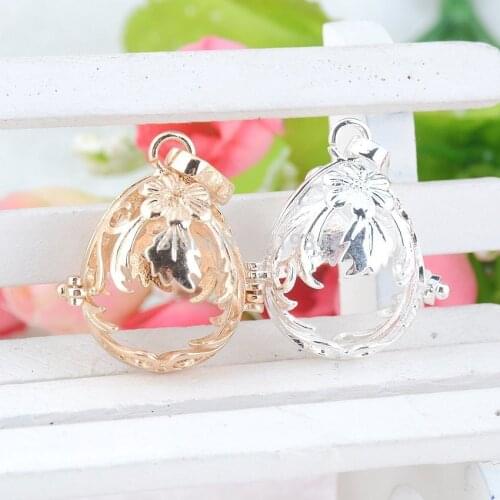 Mum gift Pregnancy Baby Gift Blackened angel bola pregnant Angel Baby bow-knot ball cage pendant 1pc p0010