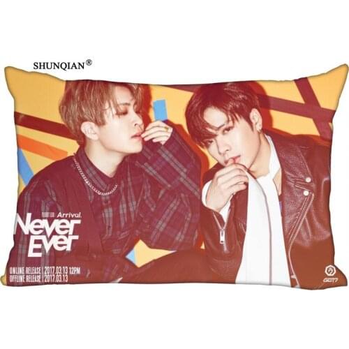 Custom GOT7 Rectangle Pillowcase zipper Classic Pillow Case Customized Pillow Case Covers 50*75cm (Two Sides)