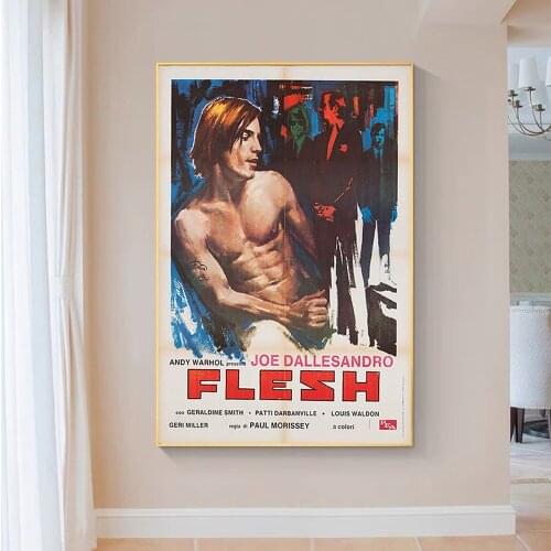 SP036 Silk Cloth Wall Poster ANDY WARHOLS FLESH Movie Art Home Decoration Gift