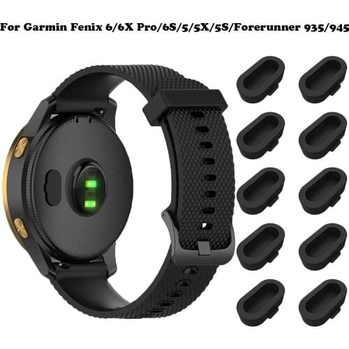 Silicone Dustproof Plug Cover Charger Case for Garmin forerunner 945/935/245/245M/45/45S Fenix 6 6S 6X 5 5X 5S/Vivoactive 3S/4