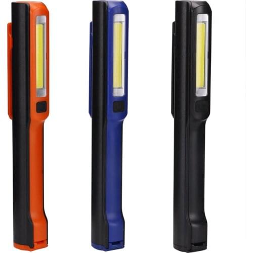 3W COB LED Flashlight 2 Modes 1*COB LED +1*XPE LED Working Light with Magnet LED Torch Built-in 1*18650 rechargeable battery