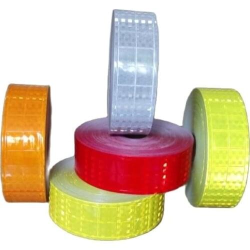 High Light Flashing Warning Reflective PVC Tape For The Clothing Reflective Vest strip PVC Reflective Material