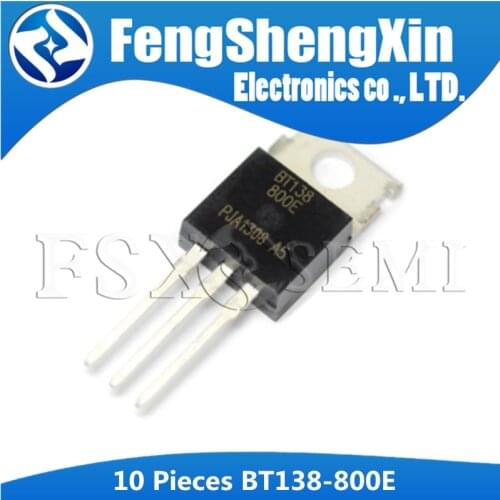 10pcs/lot BT138-800E BT138 TO-220 Triacs sensitive gate