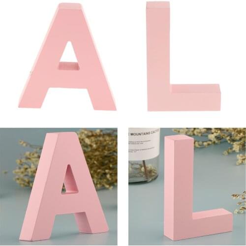 2Pcs Wooden Floating Letters A and L Alphabet Decorative Letters Room Decor