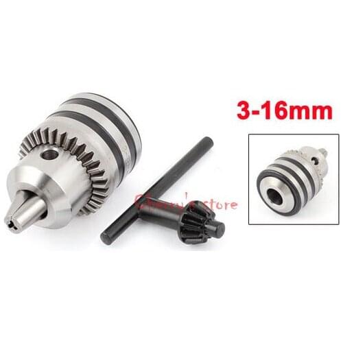 3-16mm Capacity B18 Drilling Tapered Threaded Spanner Key Type Drill Chuck Set