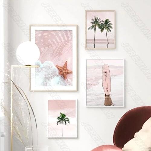 Coco Waves Landscape Poster Nordic Style Waterproof Ink Painting Print Painting Modern Living Room Bedroom Decoration