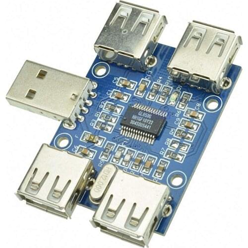 DC 5V USB HUB USB2.0 Hub Concentrator 4-Female USB Expansion Board Module Four USB Expansion Interface
