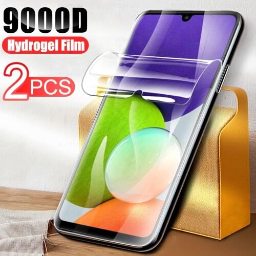 2PCS 9000D Full Cover Hydrogel Film for Samsung Galaxy A22 4G Screen Protectors Not Glass Sansung A 22 2021 4G SM-A225F/DS 6.4