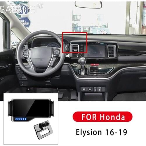 GPS Support Phone Holder With 180 Degree Rotating Automatic Induction Electric For Honda Elysion 2016 2017 2018 2019 Interior