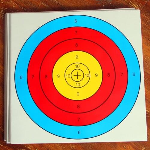 Bow and arrow archery target shooting chart shooting slingshot dart EVA target half ring target paper 40x40 target frame paper