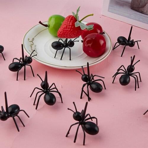 Animal Cute Farm Fruit Fork Mini Cartoon Children Snack Cake Dessert Food Fruit Pick Toothpick Bento Lunches Decor
