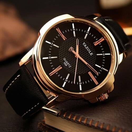 Yazole Brand Luxury Famous Men Watches Business Mens Watch Male Clock Fashion Quartz Watch Relogio Masculino reloj hombre 2020