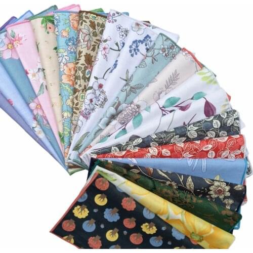 22*22 cm Scarves Hankerchief Cotton Men Floral Vintage 2019 Summer Mens Pocket Square Handkerchiefs Flower Casual Suit Hankies