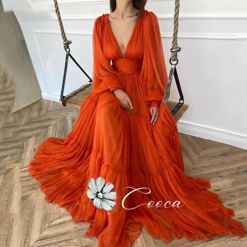 MVOZEIN Womens Evening Chiffon Dresses