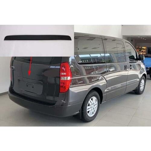 Rear Door Trunk Lid Fiber Cover Trim For 2018-2020 Hyundai Starex H-1 Grand Decoration Molding 1PCS Tailgate Frame