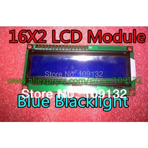New 1602 16x2 Character LCD Display Module HD44780 Controller blue blacklight IN STOCK