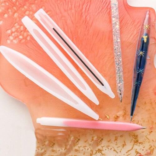 Creativity Pen Holder Resin Silicone Molds UV Epoxy Jewelry Making Tool Jewelry Crafts Resin Casting Molds DIY School Supplies