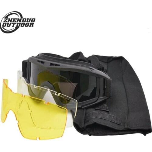 ZHENDUO OUTDOOR Tactical Goggles Face Eye Protection For Gel Blaster Skirmish