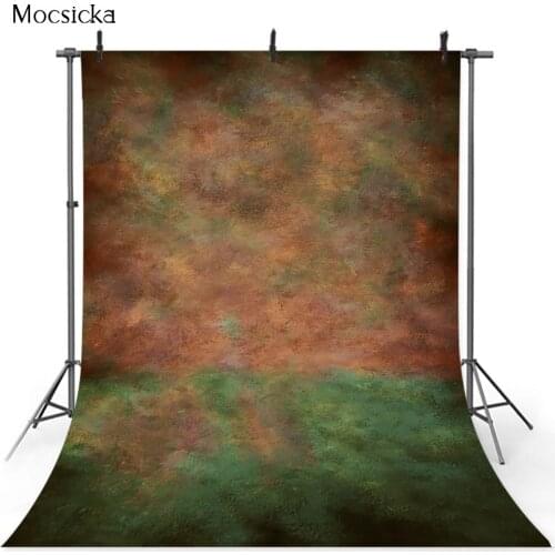 Dark Brown Grungy Portrait Photography Background Newborn Kids Art Photocall Background for Photographic Studio Women Girls