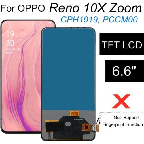 TFT LCD For OPPO Reno 10x Zoom LCD Display Touch Screen Digitizer Assembly Replacement for phone 6.6"