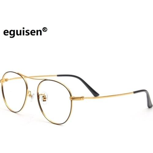 Width-135 Titanium Men Eyeglass Frame Full Rim Pilot Prescription Glasses Eyewear Frame Optical Myopia Sunglasses Women Eyewear