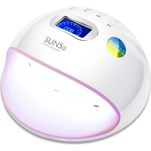SUN5S 72W 30LEDs UV LED Lamp Curing For All Gel Nail Polish Manicure Nail Dryer LCD Auto Sensor 10s/30s/60s/90s Timer Nail Art