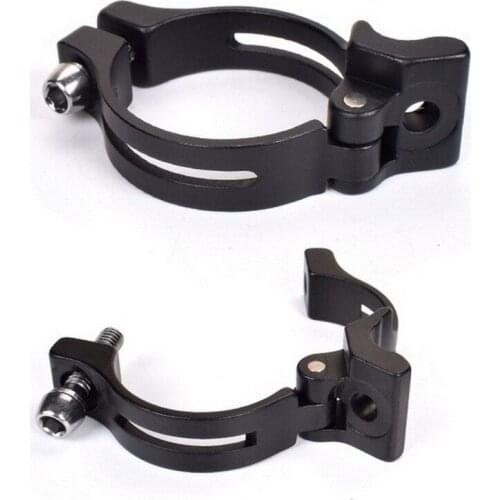 Bicycle Seat Post Seatpost Clamp 31.8mm 34.9mm Front Derailleur Conversion Seat for Bicycle Front Derailleur Ring Quick Release