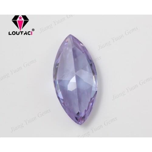 LOUTACI 5A High Quality Gemstone Wholese Lavender Cubic Zirconia Marquise Shape For Sale Big Size 6x12-10x20