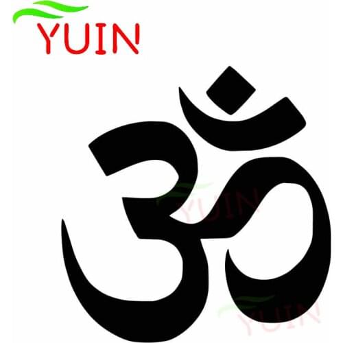 Buddha Hindu Yoga Symbol Decals Fashion Rear Windshield Decoration PVC Waterproof Sunscreen Sticker Can Be Customized Color