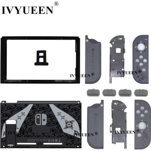 IVYUEEN Replacement Housing Shell for Nintendo Switch Console JoyCon Joy Con Hunter Rise Case SR SL L R Button Limited Edition