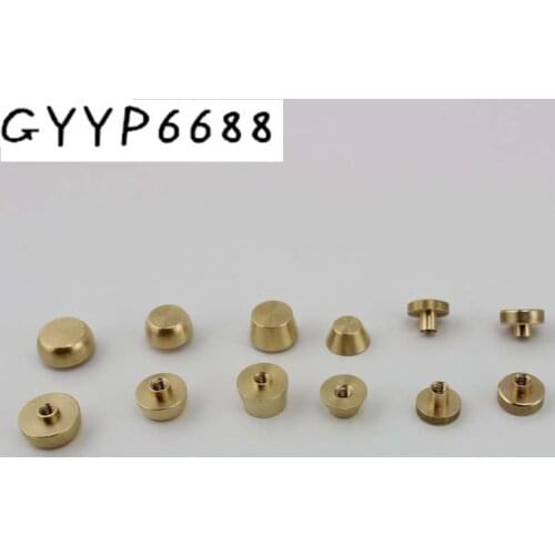 4pcs 50pcs High Quality Copper Binding Screws Nail Rivets Leather Craft Belt Wallet Solid Screws DIY rivets accessories