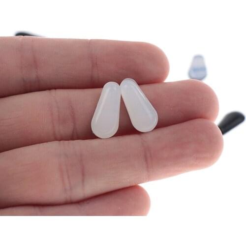 5 Pair Clear Silicone Water Drop Eyewear Accessories Nose Pad For Sunglasses Non-slip Thin Nosepads