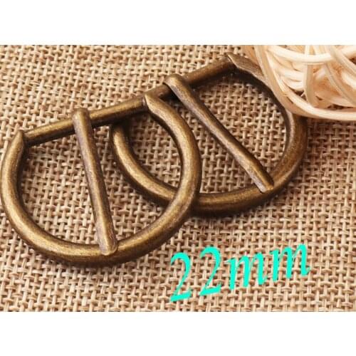 6 PCS 22mm Antique Bronze Center Bar Buckle Belt Buckle Bag Luggage Straps Adjuster Buckles Strap Adjuster Handbag Wholesale