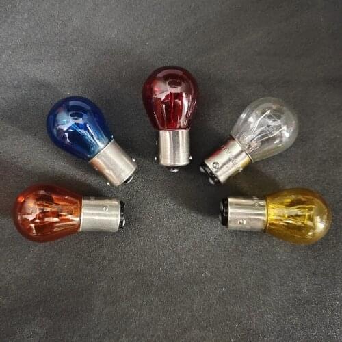 2X Car Halogen Bulb Car Turn Signal Lights S25 1156 1141 BA15S BAU15S 1157 T20 7440 T25 Turn Singal light DC12V Reverse Lamp