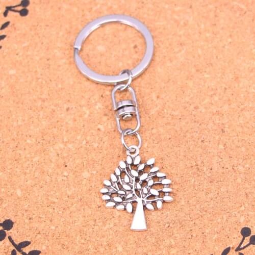 20Pcs Fashion Amulet Charm Evil Eye Sliver Plated keyring world tree Alloy Keychain For Gift Car Key Chain Jewelry