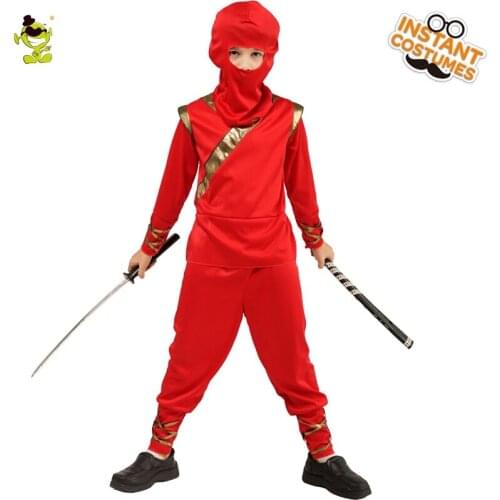 Childrens Boy Ninja Suit Costume Cosplay Carnival Party Role Play Kids Ninja Costume for Childrens Day