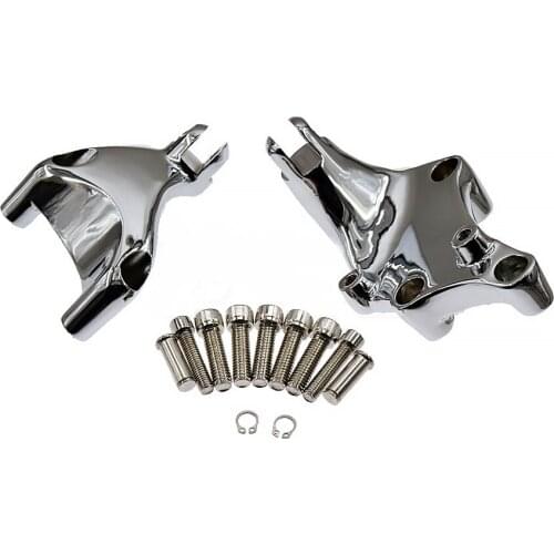 For Harley Sportster Iron 883 XL883N XL1200X XL883L 48 72 2014 to 2017 2018 2019 Motorcycle Rear Passenger Foot Rests Mount Kits