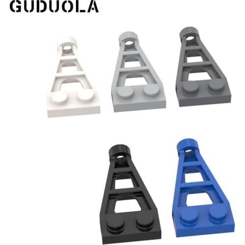 Guduola Special Plate 1x2 with 3L Extension and Stud Hole 4596 Building Block MOC Parkts 30pcs/lLOT